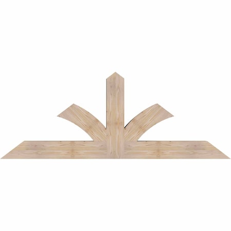 Ekena Millwork Richland Smooth Timber Gable Bracket, Douglas Fir, 72"W x 27"H x 5 1/2"D x 5 1/2"F, 9/12 Pitch GBW072X27X0606RIC00SDF